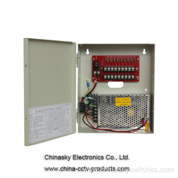 12VDC 5A 9Channel Power Supply with Battery Backup